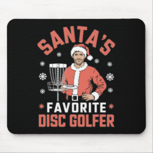 Lustiger Disc Golf Weihnachten Männer Xmas Disc Go Mousepad