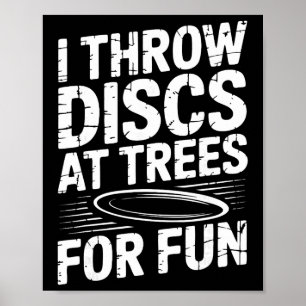 Lustiger Discgolfplatz  Poster
