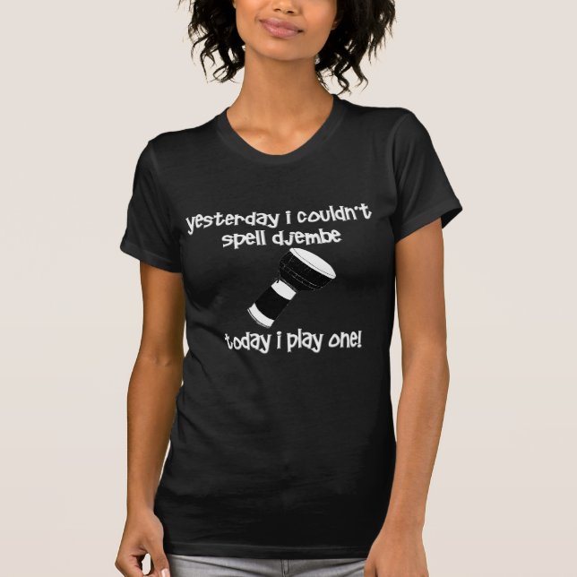 lustiger Djembe T-Shirt (Vorderseite)