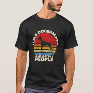 Lustiger Dobermann-Liebhaber, Dobermann-Besitzer,  T-Shirt