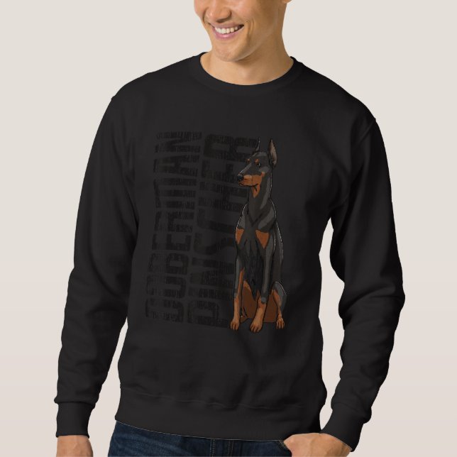 Lustiger Dobermann Pinscher Frauen Hund Dobermann  Sweatshirt (Vorderseite)