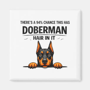 Lustiger Dobermann Pinscher Hundemutter Haart Magnet