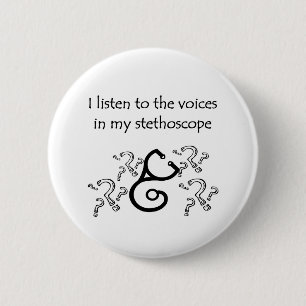 Lustiger Doktor oder Krankenschwester-T - Shirts Button