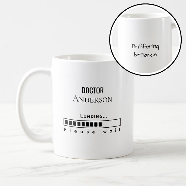 Lustiger Doktortitel-Abschluss Doktor Name wird ge Kaffeetasse (Von Creator hochgeladen)