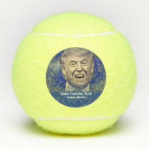 Lustiger Donald Trump addieren Ihren Text Tennisbälle