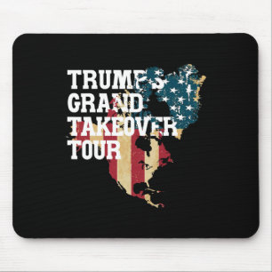 Lustiger Donald Trump Amerikanische Flagge Kanada Mousepad