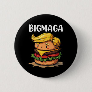 Lustiger Donald Trump macht französische Fritten H Button
