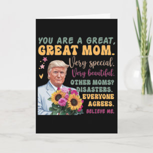 Lustiger Donald Trump Muttertag Halte Blume Lustig Karte