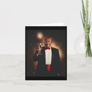 Lustiger Donald Trump Silvester 2025 Party zum Neu Karte