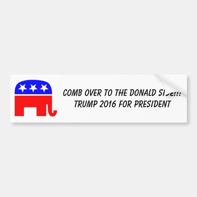 Lustiger Donald- TrumpAutoaufkleber!!! Autoaufkleber (Vorne)