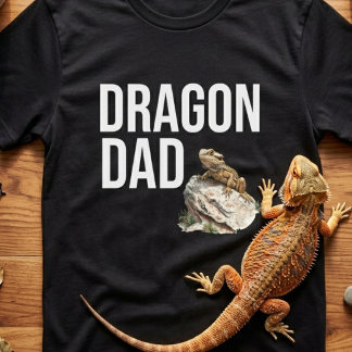 Lustiger Drachen-Vater Bartagame T-Shirt
