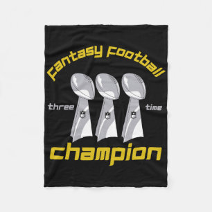 Lustiger Dreifacher Fantasy-Football-Ligameister T Fleecedecke