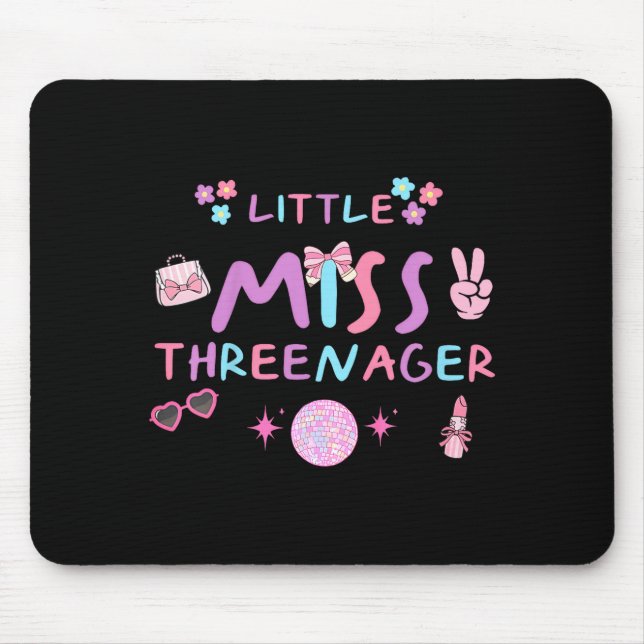 Lustiger Dreijähriger glückliche 3. Geburtstagsfei Mousepad (Vorne)