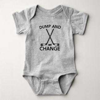 Lustiger Dump And Change Hockey Baby Strampler