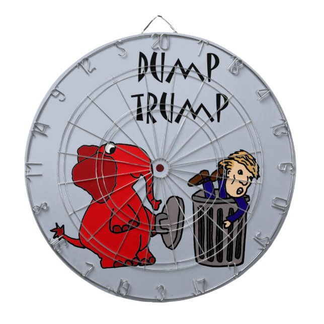 Lustiger Dump-Trumpf-politische Cartoon-Kunst Dartscheibe (vorne)