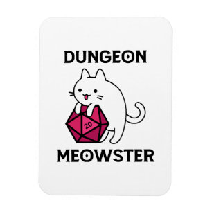Lustiger Dungeon-Meister-Katze Magnet
