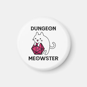 Lustiger Dungeon-Meister-Katze Magnet