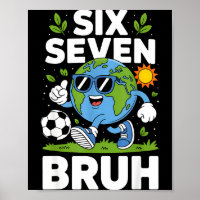 Lustiger Earth Day 67 Meme Bruh Fußball-Schlafanzu