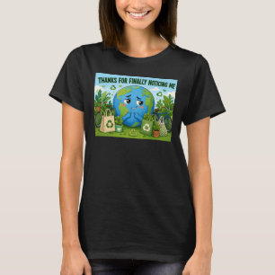 Lustiger Earth Day Planet Öko Grafik T-Shirt