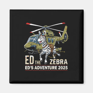 Lustiger Ed Der Zebra 2025 Abenteuer Retro Vintage Magnet