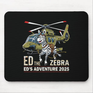 Lustiger Ed Der Zebra 2025 Abenteuer Retro Vintage Mousepad