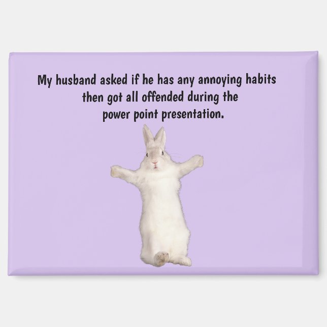 Lustiger Ehemann Humor Magnet (Vorderseite)