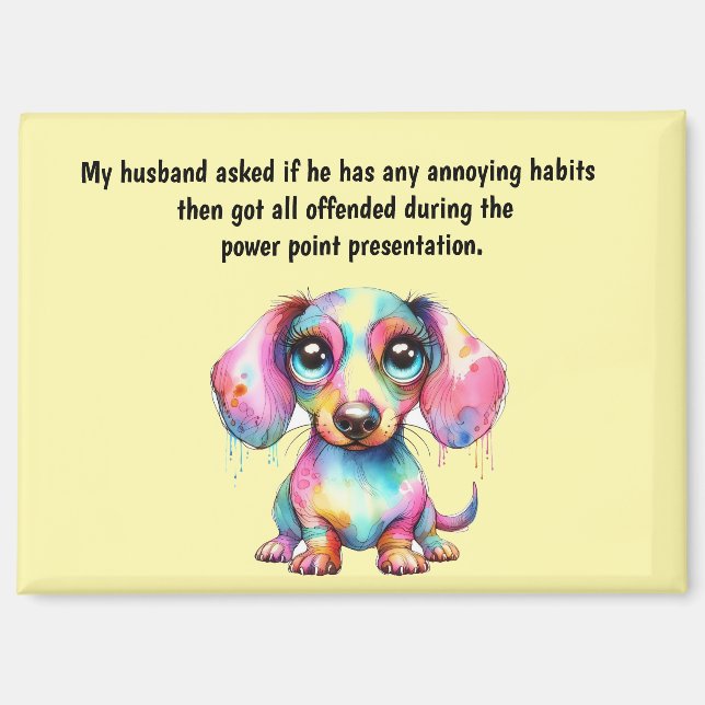 Lustiger Ehemann Humor Magnet (Vorderseite)
