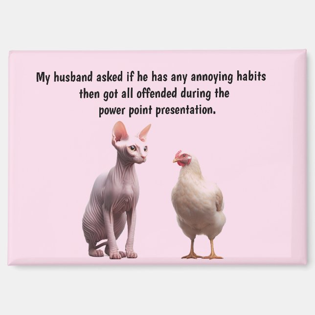 Lustiger Ehemann Humor Magnet (Vorderseite)