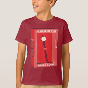 Lustiger Eibisch-Cartoon - im Falle des Feuers T-Shirt