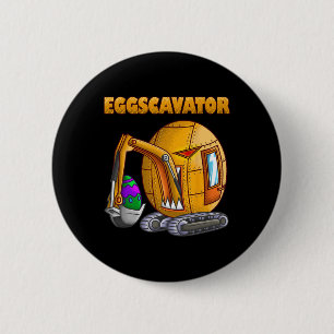 Lustiger Eierbagger Süßer Bagger Ostern Liebhaber Button