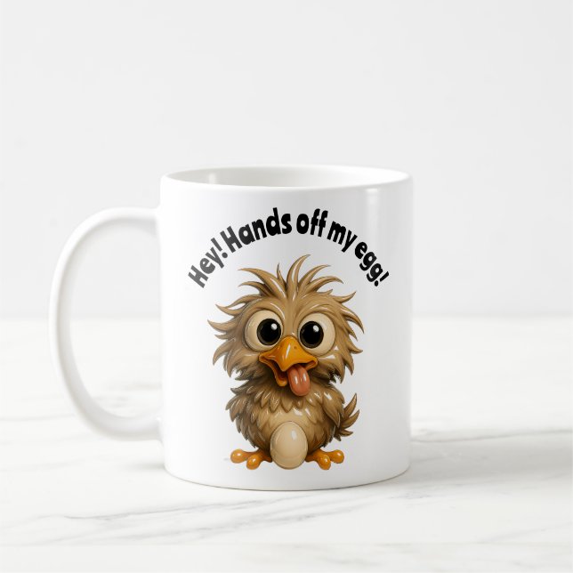 Lustiger Eierverteidiger  Kaffeetasse (Links)