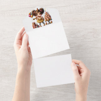 Lustiger eigenartiger Gnom Geburtstag All In One Einladung