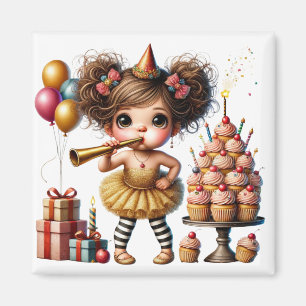 Lustiger eigenartiger Gnom Geburtstag Magnet