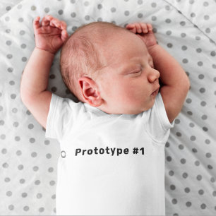 Lustiger Einzigartiger Prototyp #1 Baby Strampler