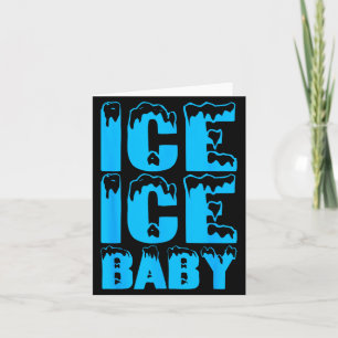 Lustiger Eis-Eis-Baby-Familien-Paare-Halloween-Kos Karte