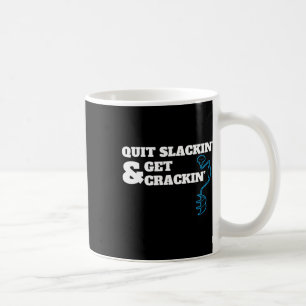 Lustiger Eisangler-Spruch für Angler, die Fro bohr Kaffeetasse