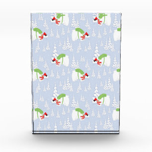 lustiger Eisbär santa Fotoblock