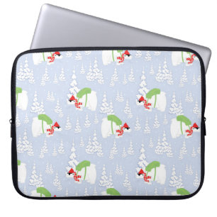 lustiger Eisbär santa Laptopschutzhülle