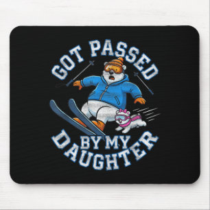 Lustiger Eisbär Skifahren - Wurde von meiner Tocht Mousepad
