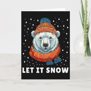 Lustiger Eisbär Tee Winter Weihnachten Eis Bär Las Karte