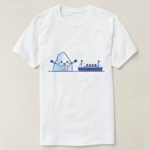 Lustiger Eisberg und Schiff Free Hugs Meme T-Shirt