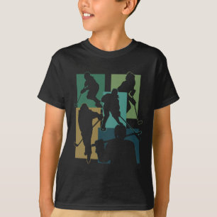 Lustiger Eishockey-Puck-Schläger-Winterspiel Eisho T-Shirt