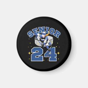 Lustiger Eishockey Senior 2024 Magnet