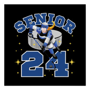 Lustiger Eishockey Senior 2024 Poster