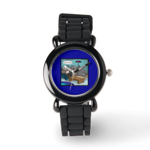 Lustiger Elefant in der Therapie-Uhr Armbanduhr