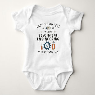 Lustiger Elektroingenieur Elektroniktechniker Baby Strampler