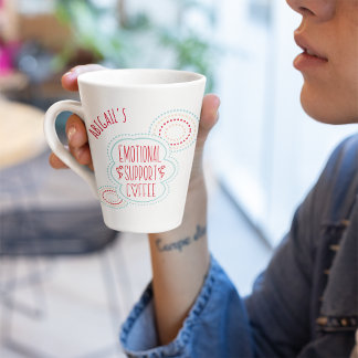 Lustiger emotionaler Unterstützungskaffee Milchtasse