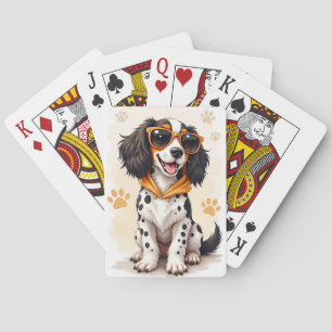 Lustiger English Setter Kawaii Hund Spielkarten