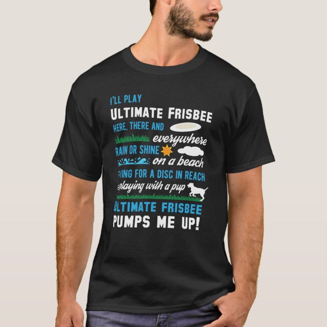 Lustiger entscheidender Frisbee T-Shirt (Vorderseite)