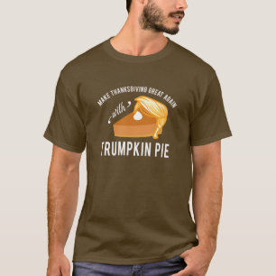 Lustiger Erntedank Trumpkin Torten-T - Shirt